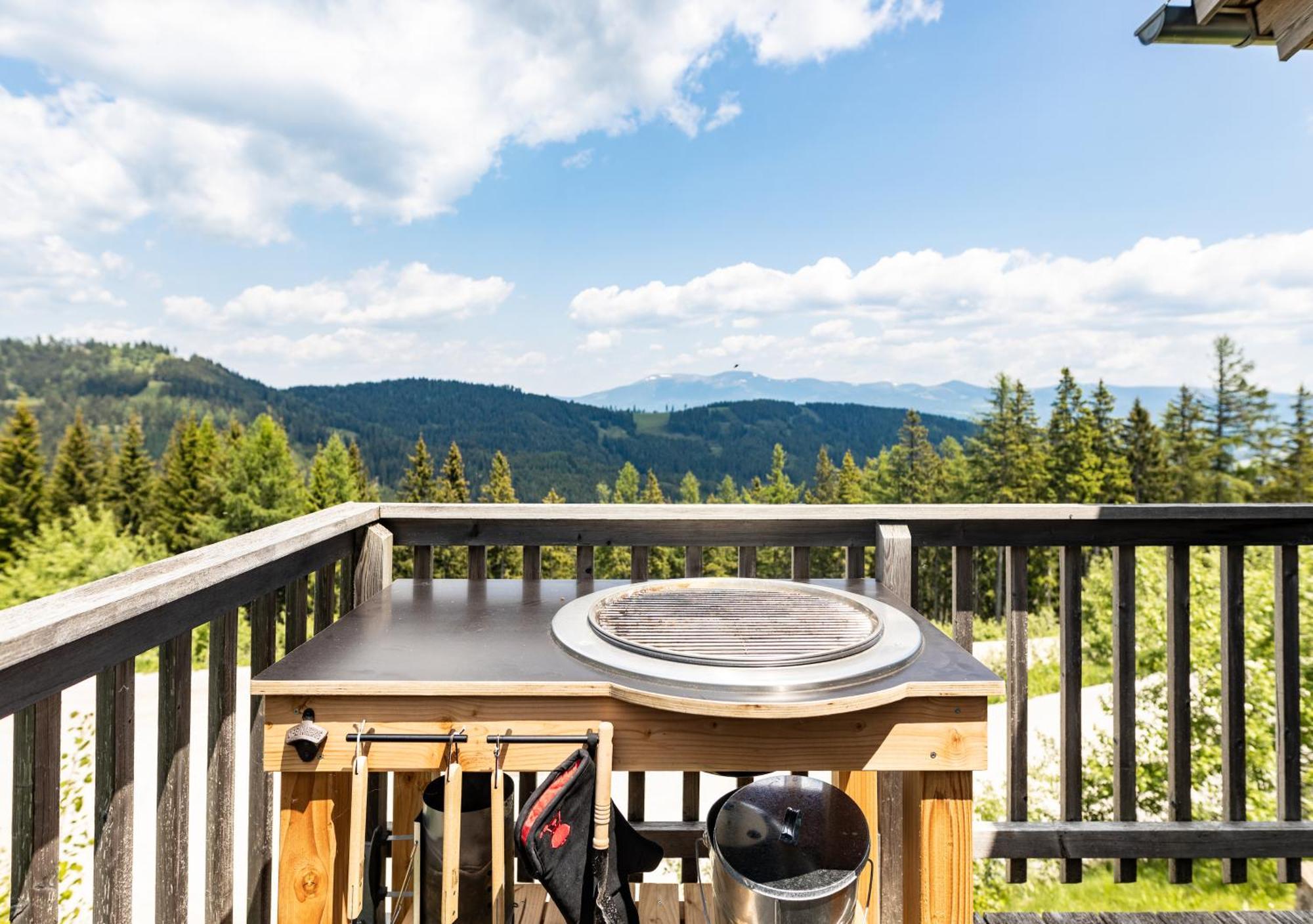 1A Chalet Rast - Wandern, Grillen, Traumblick, Indoor Sauna Bad Sankt Leonhard im Lavanttal Eksteriør billede