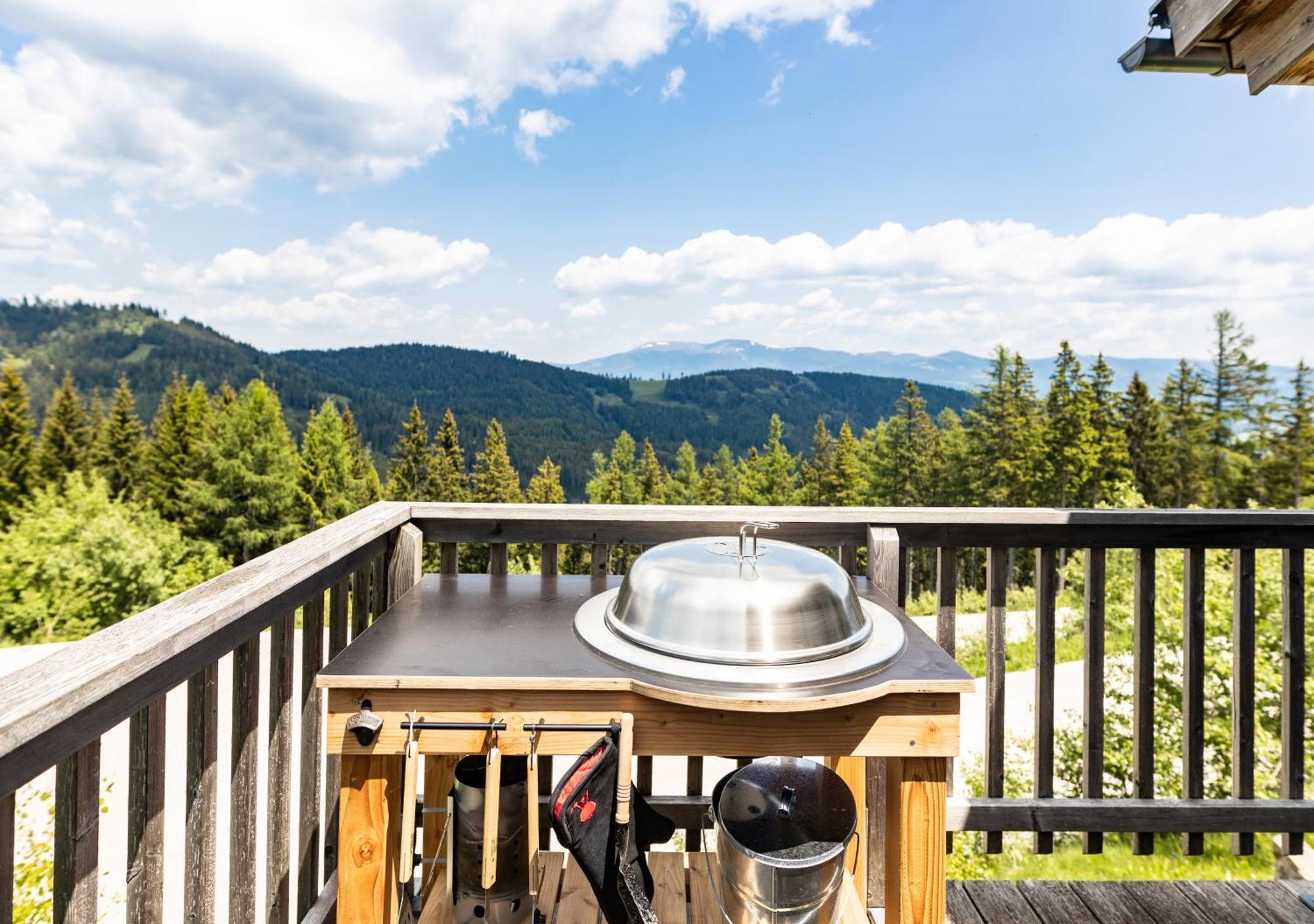 1A Chalet Rast - Wandern, Grillen, Traumblick, Indoor Sauna Bad Sankt Leonhard im Lavanttal Eksteriør billede